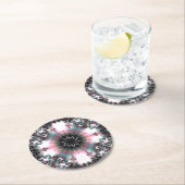 Gothic Frozen Winter Spider Web Runder Pappuntersetzer (Vor Ort)