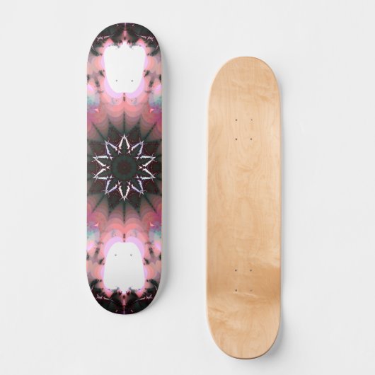 Gothic Frozen Winter Spider Web Skateboard (Vorderseite)