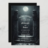 Gothic Full Moon Save the Date (Vorne/Hinten)