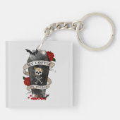 Gothic Funny Coffin Schlüsselanhänger (Rückseite)