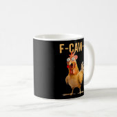 Gothic Funny Humor Crow F Caw F Style Kaffeetasse (VorderseiteRechts)