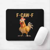 Gothic Funny Humor Crow F Caw F Style Mousepad (Mit Mouse)