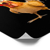 Gothic Funny Humor Crow F Caw F Style Poster (Ecke)