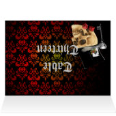 Gothic Gambler Skull Tischnummer (Innenansicht Horizontal (Oben))