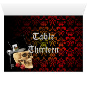 Gothic Gambler Skull Tischnummer (Innenansicht Horizontal (Unten))