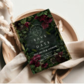 Gothic Garden Wedding Romance Save The Date