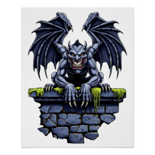 Gothic Gargoyle: Ein Wächter der Nacht Poster