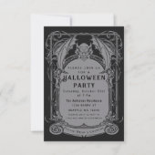 Gothic Gargoyle Halloween-Party Einladung (Vorderseite)