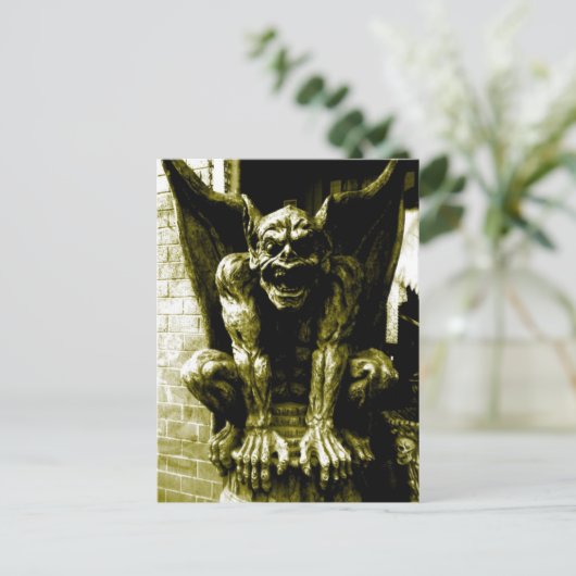 Gothic Gargoyle Postcard Postkarte (Stehend Vorderseite)
