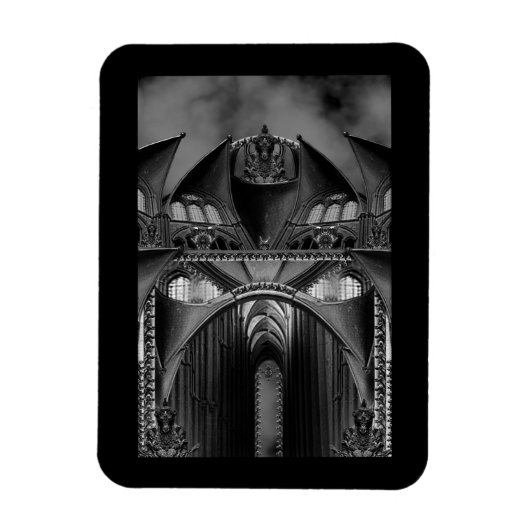 Gothic Gargoyles Spooky Manor Magnet (Vertikal)