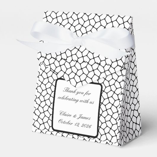 Gothic Gastgeschenk Hochzeit Box - Moth & Lace Bla Geschenkschachtel (Vorderseite)