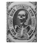 Gothic Gerahmt Skeleton Line Zeichnend Notizblock (Vorderseite)
