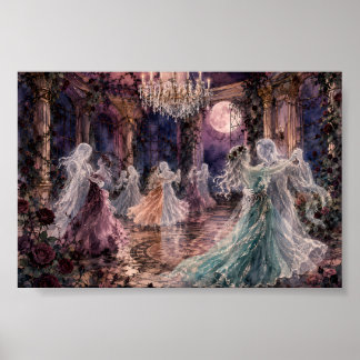 Gothic Ghost Ballroom Tanz Whimsigoth Verzauberte Poster