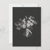 Gothic Ghost Bride & Groom Wedding Einladung (Rückseite)