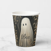 Gothic Ghost Halloween Pappbecher (Rückseite)