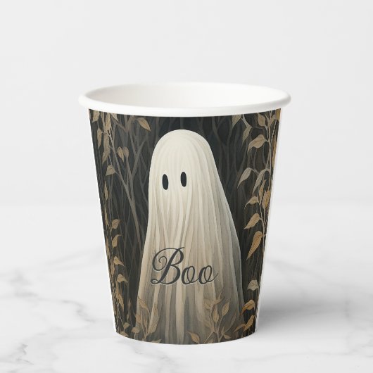 Gothic Ghost Halloween Pappbecher (Vorderseite)