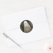 Gothic Ghost Halloween Runder Aufkleber (Umschlag)