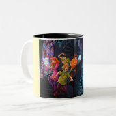 Gothic Ghost Hunt Zweifarbige Tasse (Vorderseite Links)