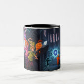 Gothic Ghost Hunt Zweifarbige Tasse (Mittel)
