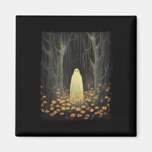 Gothic Ghost im Blumenwald Halloween Trick Magnet