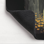 Gothic Ghost im Blumenwald Halloween Trick Mousepad (Ecke)