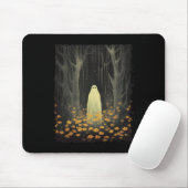 Gothic Ghost im Blumenwald Halloween Trick Mousepad (Mit Mouse)