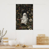 Gothic Ghost On Swing Kunst Druck, Dark Academia Poster (Küche)