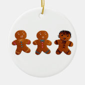 Gothic Gingerbread Man Keramikornament (Vorne)