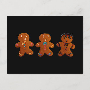 Gothic Gingerbread Man Postkarte