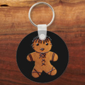 Gothic Gingerbrot Cookie Schlüsselanhänger (Vorderseite)