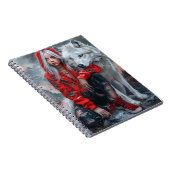 Gothic Girl and Wolf Notizblock (Rechte Seite)
