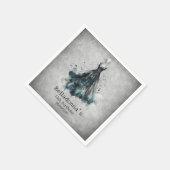 Gothic Girl Birthday Serviette (Ecke)