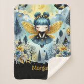 Gothic Girl Custom Deco Goth Kawaii Chibi Sherpadecke (Vorderseite)