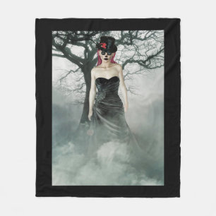 Gothic Girl Fleecedecke