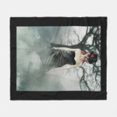 Gothic Girl Fleecedecke (Vorderseite (Horizontal))