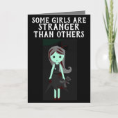 GOTHIC GIRL GEBURTSTAGSKARTEN KARTE (Vorderseite)