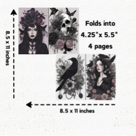 Gothic Girl Goth Junk Scrapbook