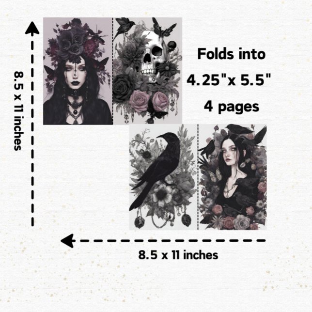 Gothic Girl Goth Junk Scrapbook (Von Creator hochgeladen)
