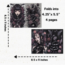 Gothic Girl Goth Junk Scrapbook 4