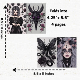Gothic Girl Goth Junk Scrapbook 5