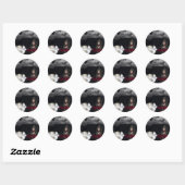 Gothic Girl Grabstein & Ghost Blank Stickers (Blatt)