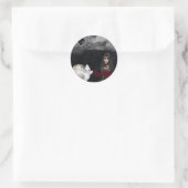 Gothic Girl Grabstein & Ghost Blank Stickers (Tasche)