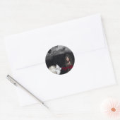 Gothic Girl Grabstein & Ghost Blank Stickers (Umschlag)