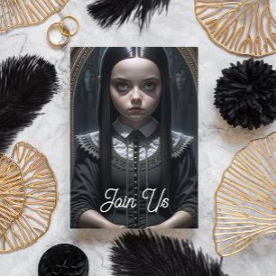 Gothic Girl Halloween-Party Einladung