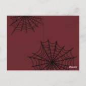 Gothic Girl Niedlich Brautparty Postkarte (Rückseite)