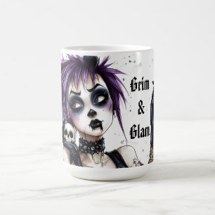 Gothic Girl Portrait - Grim & Glam Kaffeetasse