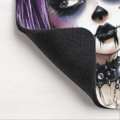 Gothic Girl Portrait - Grim & Glam Mousepad (Ecke)