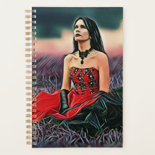 Gothic Girl Sitting Anpassbar Planer