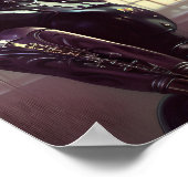 Gothic Girl Steampunk Verschiedene farbige Augen Poster (Ecke)