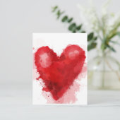 Gothic Girl Valentine Feiertagspostkarte (Stehend Vorderseite)